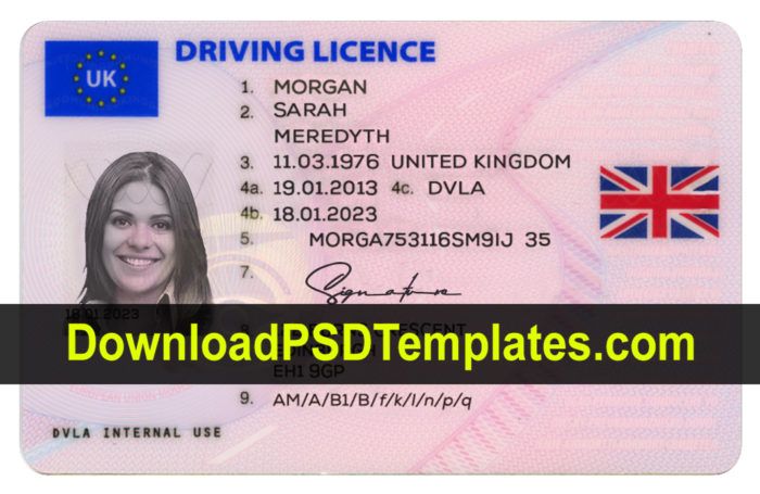 Download Fake Drivers License Template Psd Free Apps My Site
